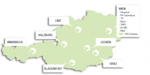 Standorte unserer Digitalen Screens österreichweit.